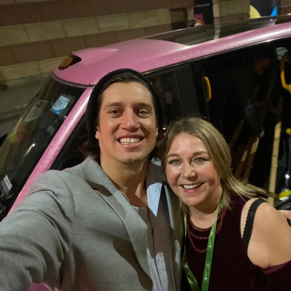 Pink London Taxi for celebrities