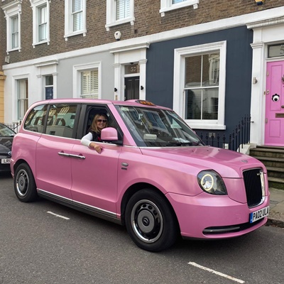Pink London Taxi for Special Events